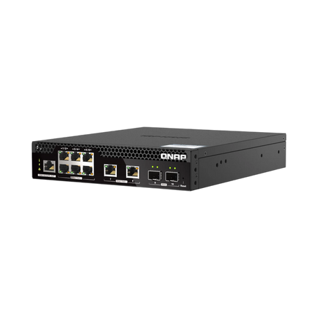 QNAP QSW-M2106PR-2S2T 10-Port PoE++ Compliant 10Gb/2.5Gb Managed Network Switch — Being Shipped
