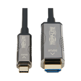 Tripp Lite High-Speed USB-C to HDMI Fiber Active Optical Cable (AOC), UHD 4K 60 Hz, HDR, CL3 Rated, Black, 50 m (164 ft.) — Being Shipped