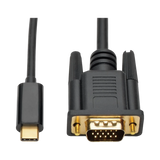 Tripp Lite USB-C to VGA Active Adapter Cable (M/M), Black, 6 ft. (1.8 m) — Being Shipped