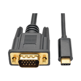 Tripp Lite USB-C to VGA Active Adapter Cable (M/M), Black, 16 ft. (4.9 m) — Being Shipped