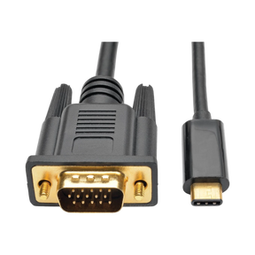 Tripp Lite USB-C to VGA Active Adapter Cable (M/M), Black, 16 ft. (4.9 m) — Being Shipped