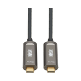 Tripp Lite USB-C to USB-C Plenum-Rated Fiber Active Optical Cable (AOC), 4K 60 Hz, HDR, 4:4:4, M/M, Black, 10 m (33 ft.) — Being Shipped