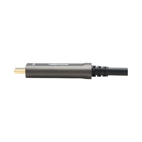 Tripp Lite USB-C to USB-C Plenum-Rated Fiber Active Optical Cable (AOC), 4K 60 Hz, HDR, 4:4:4, M/M, Black, 10 m (33 ft.) — Being Shipped