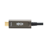 Tripp Lite USB-C to USB-C Plenum-Rated Fiber Active Optical Cable (AOC), 4K 60 Hz, HDR, 4:4:4, M/M, Black, 10 m (33 ft.) — Being Shipped