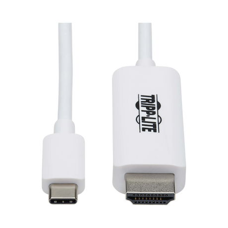 Tripp Lite USB-C to HDMI Adapter Cable (M/M), 4K, 4:4:4, Thunderbolt 3 Compatible, White, 6 ft. (1.8 m) — Being Shipped