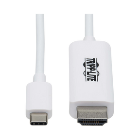 Tripp Lite USB-C to HDMI Adapter Cable (M/M), 4K, 4:4:4, Thunderbolt 3 Compatible, White, 3 ft. (0.9 m) — Being Shipped