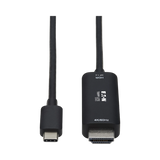 Tripp Lite USB-C to HDMI Active Adapter Cable (M/M), 4K 60 Hz, HDR, HDCP 2.2, DP 1.4 Alt Mode, Black, 3 ft. (0.9 m) — Being Shipped