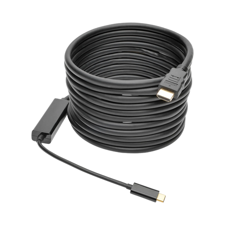 Tripp Lite USB-C to HDMI Active Adapter Cable (M/M), 4K, Black, 16 ft. (4.9 m) — Being Shipped