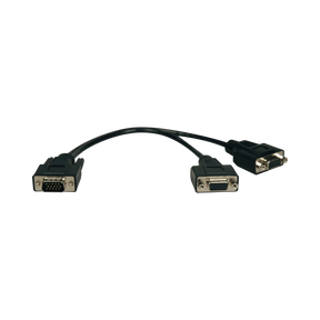 Tripp Lite VGA Monitor Y Splitter Cable, High Resolution (HD15 M to 2x HD15 F), 1 ft. (0.31 m) — Being Shipped