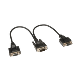 Tripp Lite VGA Monitor Y Splitter Cable, High Resolution (HD15 M to 2x HD15 F), 1 ft. (0.31 m) — Being Shipped
