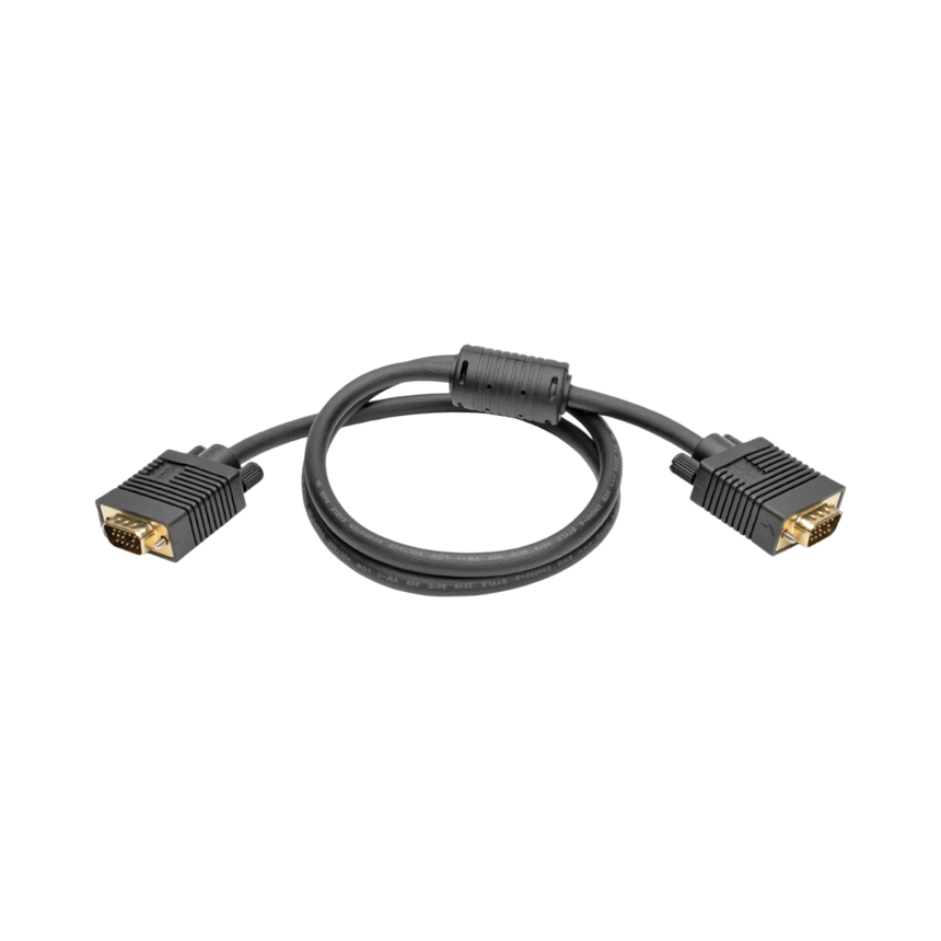 Tripp Lite VGA High-Resolution RGB Coaxial Cable (HD15 M/M), 3 ft. (0.91 m) — Being Shipped