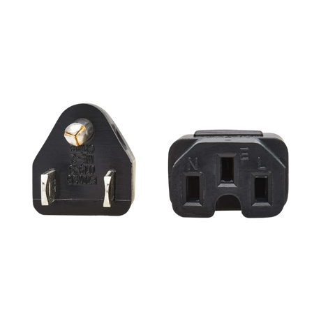 Tripp Lite Power Cord, NEMA 5-15P to C15, Heavy-Duty, 15A, 125V, 14 AWG, 8 ft. (2.43 m), Black — Being Shipped