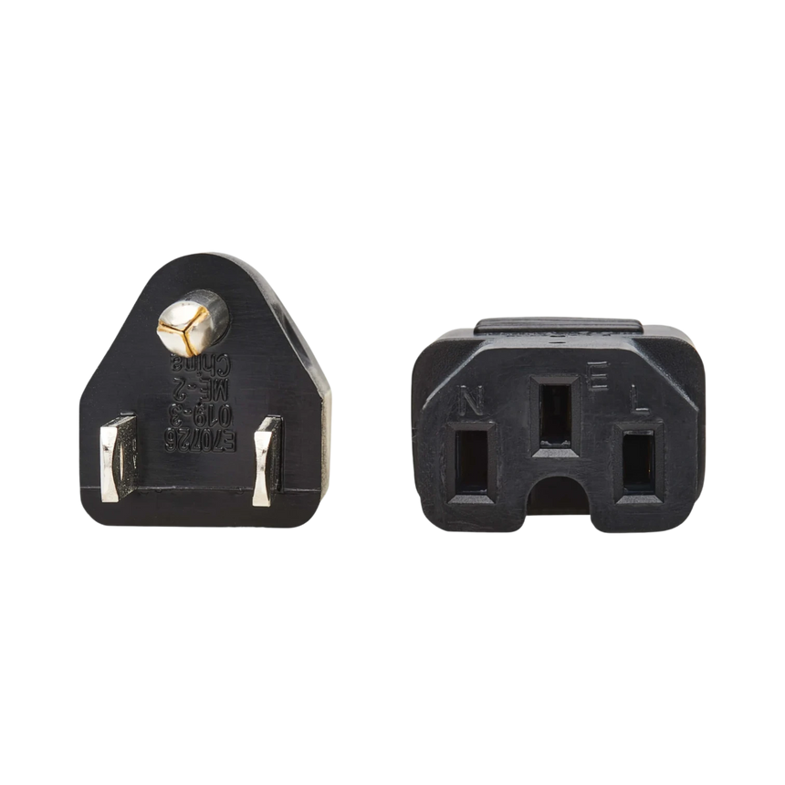 Tripp Lite Power Cord, NEMA 5-15P to C15, Heavy-Duty, 15A, 125V, 14 AWG, 8 ft. (2.43 m), Black — Being Shipped