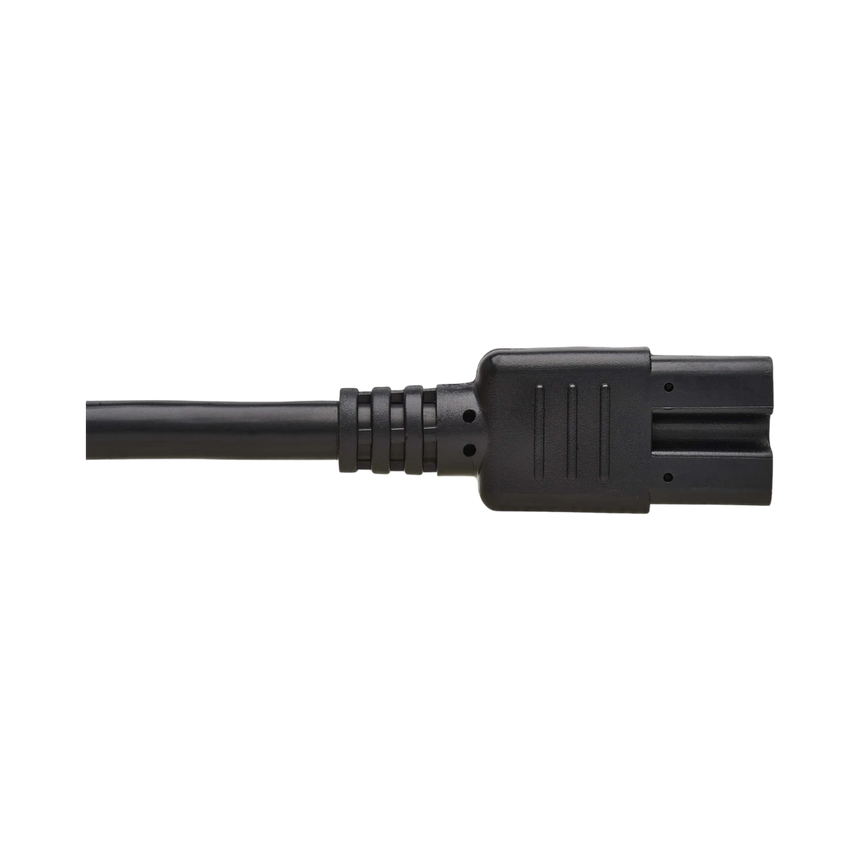 Tripp Lite Power Cord, NEMA 5-15P to C15, Heavy-Duty, 15A, 125V, 14 AWG, 8 ft. (2.43 m), Black — Being Shipped