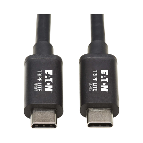 Tripp Lite Thunderbolt 3 Passive Cable (M/M), 40 Gbps, 5A 100W Power Delivery, 4K/60 Hz, 0.5 m (1.6 ft.), Black — Being Shipped