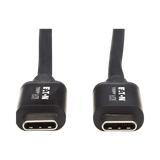 Tripp Lite Thunderbolt 3 Passive Cable (M/M), 40 Gbps, 5A 100W Power Delivery, 4K/60 Hz, 0.5 m (1.6 ft.), Black — Being Shipped