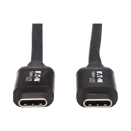 Tripp Lite Thunderbolt 3 Passive Cable (M/M), 40 Gbps, 5A 100W Power Delivery, 4K/60 Hz, 0.5 m (1.6 ft.), Black — Being Shipped