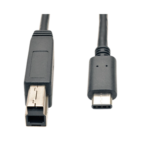 Tripp Lite USB-C to USB-B Cable (M/M), USB 3.2, Gen 2 (10 Gbps), Thunderbolt 3 Compatible, 3 ft. (0.91 m) — Being Shipped