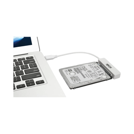 Tripp Lite USB 3.2 Gen 2 (10 Gbps) USB-C to SATA III Adapter Cable with UASP, 2.5 in. SATA Hard Drives, Thunderbolt 3 Compatible, White — Being Shipped