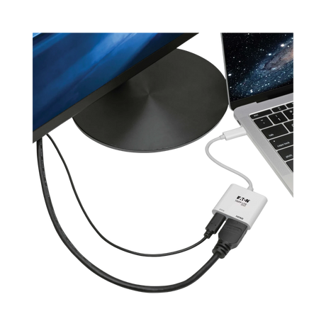 Tripp Lite USB-C to HDMI Adapter (M/F), 4K 60 Hz, 60W PD Charging, HDCP 2.2, White — Being Shipped