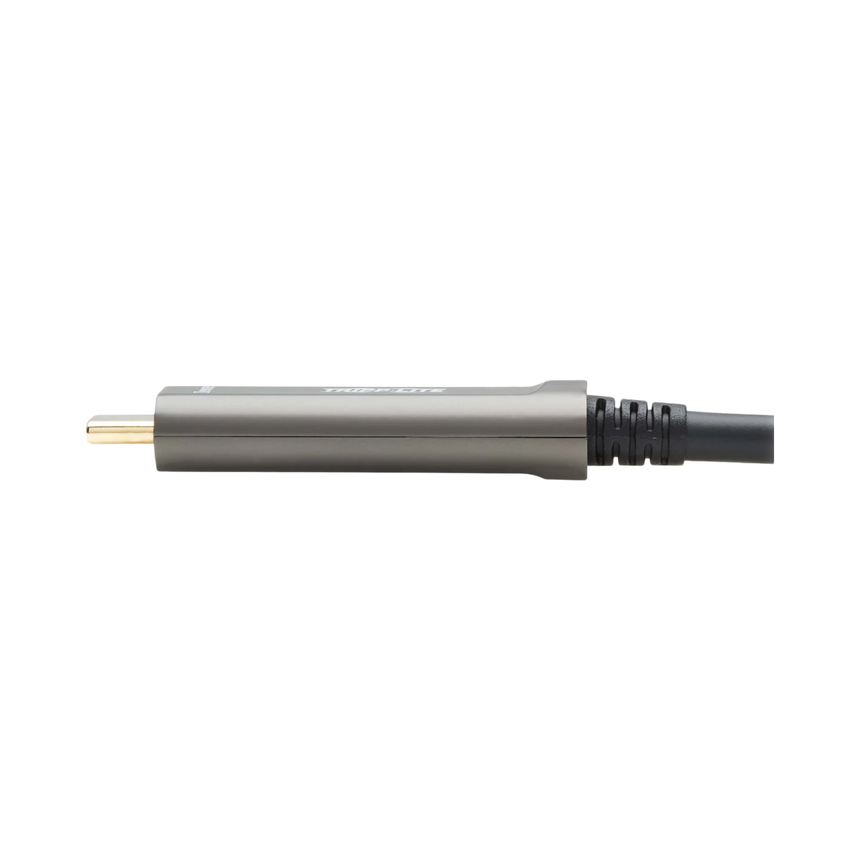 Tripp Lite USB-A to USB-C AOC Cable (M/M), USB 3.2 Gen 2 (10Gbps) Plenum-Rated Fiber Active Optical, Data Only, Backward Compatible, Black, 15 m (49 ft.) — Being Shipped