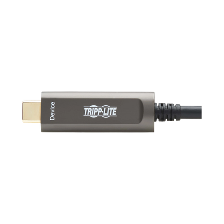 Tripp Lite USB-A to USB-C AOC Cable (M/M), USB 3.2 Gen 2 (10Gbps) Plenum-Rated Fiber Active Optical, Data Only, Backward Compatible, Black, 15 m (49 ft.) — Being Shipped