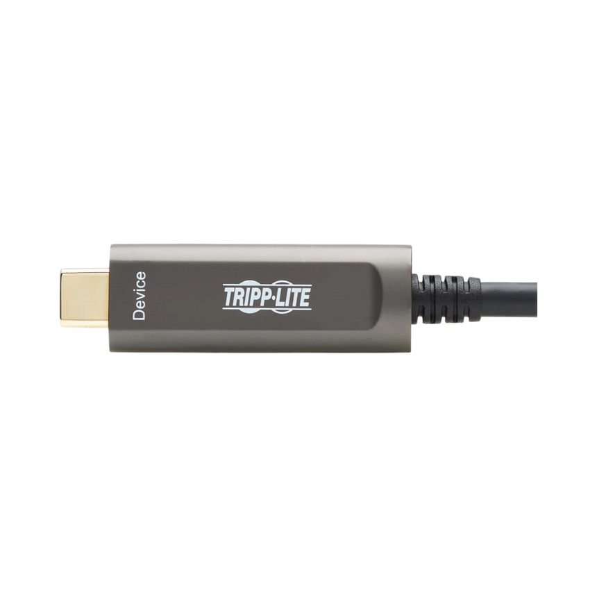 Tripp Lite USB-A to USB-C AOC Cable (M/M), USB 3.2 Gen 2 (10Gbps) Plenum-Rated Fiber Active Optical, Data Only, Backward Compatible, Black, 15 m (49 ft.) — Being Shipped