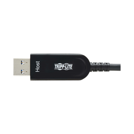 Tripp Lite USB-A to USB-C AOC Cable (M/M), USB 3.2 Gen 2 (10Gbps) Plenum-Rated Fiber Active Optical, Data Only, Backward Compatible, Black, 15 m (49 ft.) — Being Shipped