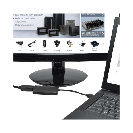 Tripp Lite USB 3.0 SuperSpeed to 4K DisplayPort Dual-Monitor External Video Graphics Card Adapter, 512 MB SDRAM — Being Shipped