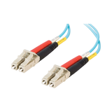 C2G 32.8ft (10m) LC-LC 10Gb 50/125 OM3 Duplex Multimode PVC Fiber Optic Cable, Aqua — Being Shipped