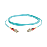 C2G 32.8ft (10m) LC-LC 10Gb 50/125 OM3 Duplex Multimode PVC Fiber Optic Cable, Aqua — Being Shipped