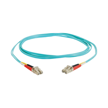 C2G 32.8ft (10m) LC-LC 10Gb 50/125 OM3 Duplex Multimode PVC Fiber Optic Cable, Aqua — Being Shipped