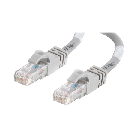 C2G 3ft (0.9m) Cat6 Snagless Unshielded (UTP) Network Crossover Patch Cable, Gray — Being Shipped