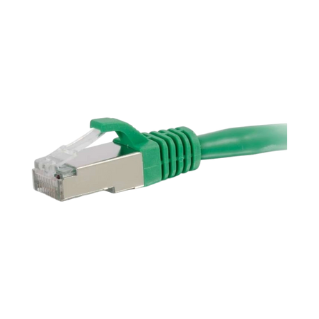 C2G 9ft (2.7m) Cat6 Snagless Shielded (STP) Ethernet Network Patch Cable, Green — Being Shipped