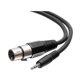 C2G 1.5ft (0.46m) 3.5mm Male 3 Position TRS to Female XLR Cable — Being Shipped