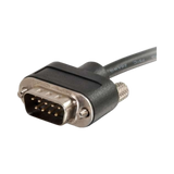 C2G 10ft (3m) Serial RS232 DB9 Cable with Low Profile Connectors M/F, In-Wall CMG-Rated — Being Shipped