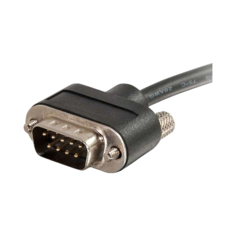 C2G 10ft (3m) Serial RS232 DB9 Cable with Low Profile Connectors M/F, In-Wall CMG-Rated — Being Shipped