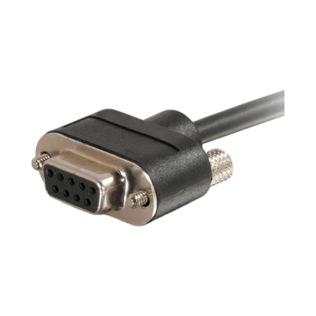 C2G 10ft (3m) Serial RS232 DB9 Cable with Low Profile Connectors M/F, In-Wall CMG-Rated — Being Shipped