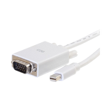 C2G 10ft (3m) Mini DisplayPort Male to VGA Male Active Adapter Cable, White — Being Shipped