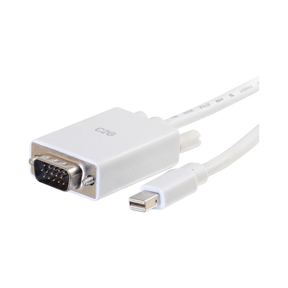 C2G 10ft (3m) Mini DisplayPort Male to VGA Male Active Adapter Cable, White — Being Shipped
