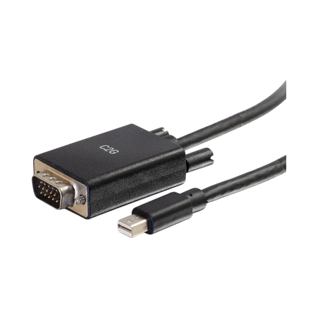 C2G 10ft (3m) Mini DisplayPort Male to VGA Male Active Adapter Cable, Black — Being Shipped