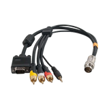 C2G 1.5ft (0.46m) RapidRun VGA (HD15) + 3.5mm + Composite Video + Stereo Audio Flying Lead — Being Shipped