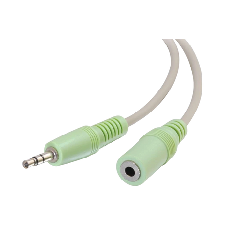 C2G 25ft (7.6m) 3.5mm M/F Stereo Audio Extension Cable (PC-99 Color-Coded) — Being Shipped