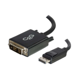 C2G 15ft (4.6m) DisplayPort Male to Single Link DVI-D Male Adapter Cable, Black — Being Shipped