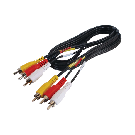 C2G 25ft (7.6m) Value Series Composite Video + Stereo Audio Cable — Being Shipped