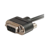 C2G 35ft (10.7m) Serial RS232 DB9 Null Modem Cable with Low Profile Connectors F/F, In-Wall CMG-Rated — Being Shipped
