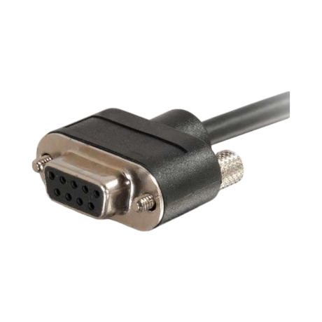 C2G 35ft (10.7m) Serial RS232 DB9 Null Modem Cable with Low Profile Connectors F/F, In-Wall CMG-Rated — Being Shipped