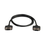 C2G 35ft (10.7m) Serial RS232 DB9 Null Modem Cable with Low Profile Connectors F/F, In-Wall CMG-Rated — Being Shipped