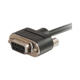 C2G 25ft (7.6m) Serial RS232 DB9 Null Modem Cable with Low Profile Connectors M/F, In-Wall CMG-Rated — Being Shipped