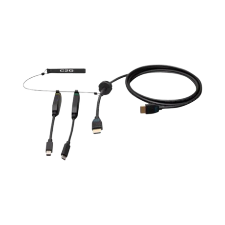C2G 6ft Premium HDMI Dongle Ring with Mini DisplayPort & USB-C — Being Shipped